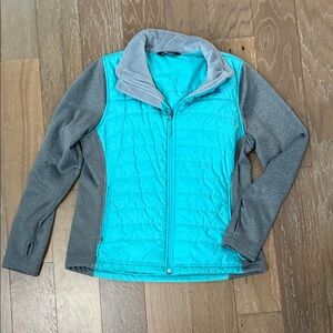 The North Face Women's Aqua and Gray Ski Jacket